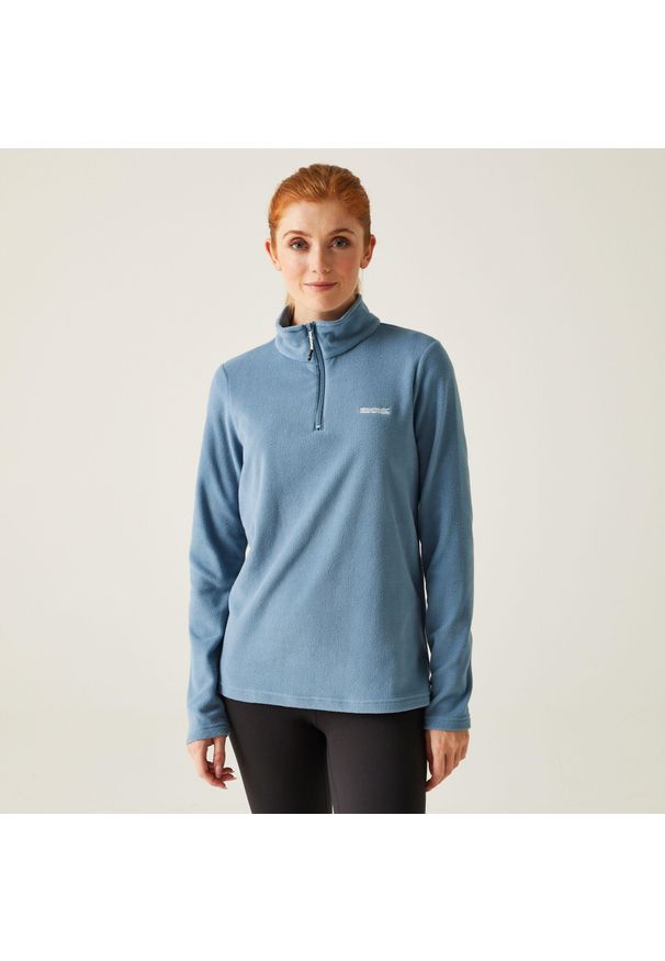 Regatta - Polar turystyczny damski z suwakiem Sweethart. Kolor: niebieski, szary, wielokolorowy. Materiał: polar. Sport: turystyka piesza