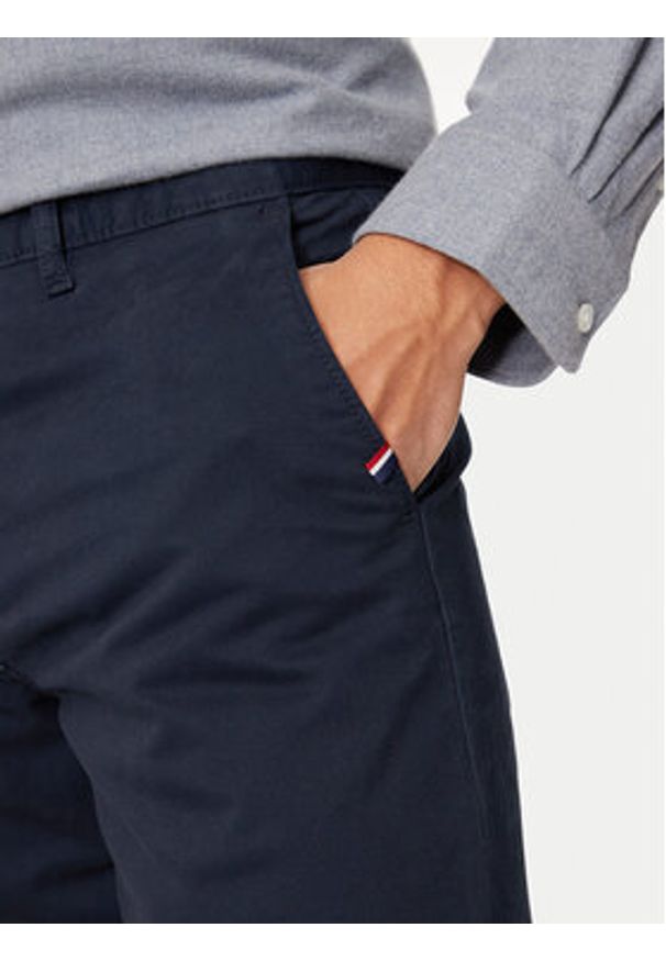 U.S. Polo Assn. Chinosy MUP3346 Granatowy Slim Fit. Kolor: niebieski. Materiał: bawełna