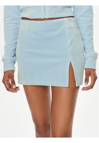 Juicy Couture Spódnica mini Maxy JCWGS24307 Niebieski Slim Fit. Kolor: niebieski. Materiał: syntetyk