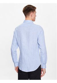Calvin Klein Koszula K10K109286 Niebieski Slim Fit. Kolor: niebieski. Materiał: len #5