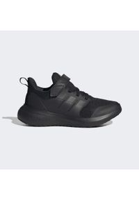 Buty do chodzenia dla dzieci Adidas FortaRun 2.0 Cloudfoam Elastic Lace. Kolor: wielokolorowy, czarny, szary. Materiał: materiał. Model: Adidas Cloudfoam. Sport: turystyka piesza