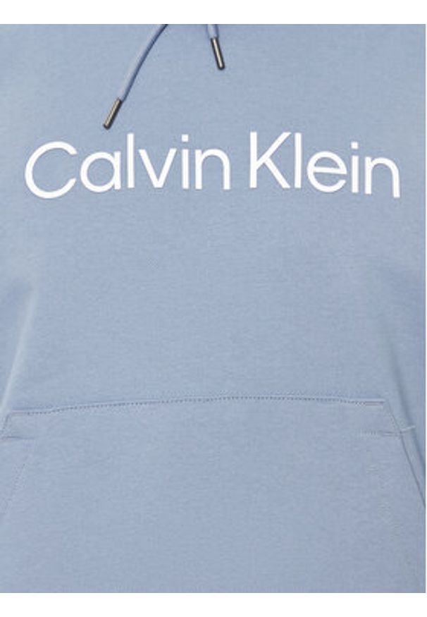 Calvin Klein Bluza Hero K10K111345 Niebieski Comfort Fit. Kolor: niebieski. Materiał: bawełna