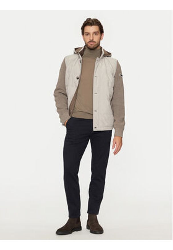 Bugatti Kurtka przejściowa 7600 65559B Beżowy Regular Fit. Kolor: beżowy. Materiał: syntetyk