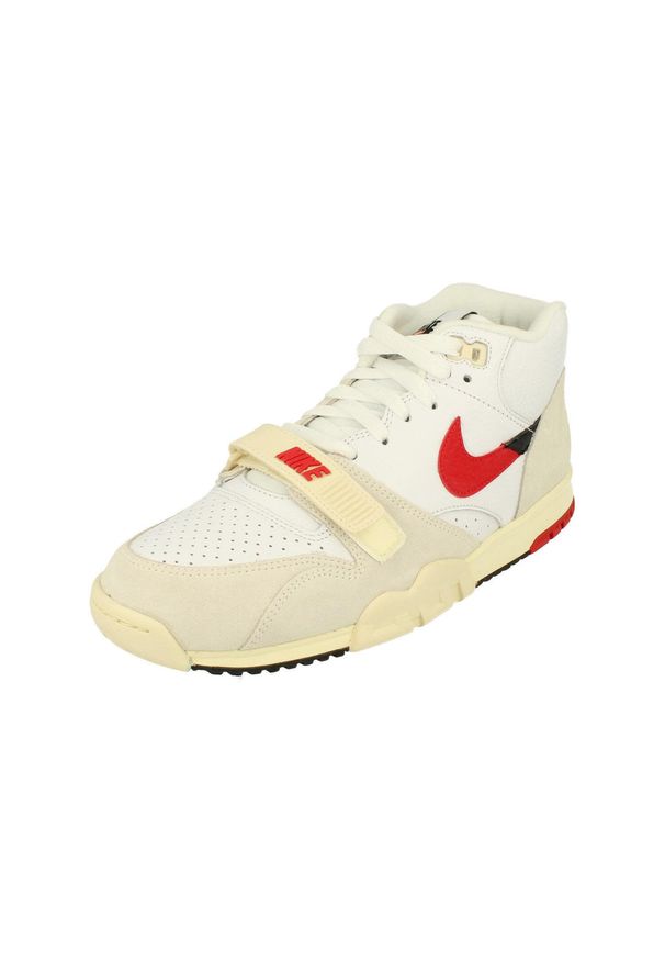 Buty Nike Air Trainer 1 Biały/Czerwony. Kolor: wielokolorowy, biały, czerwony. Materiał: skóra. Szerokość cholewki: normalna. Sport: bieganie