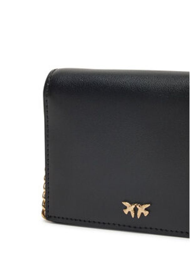 Pinko - PINKO Torebka Jolie Simply Credit Card 1P21KX Y5FF Czarny. Kolor: czarny. Materiał: skórzane