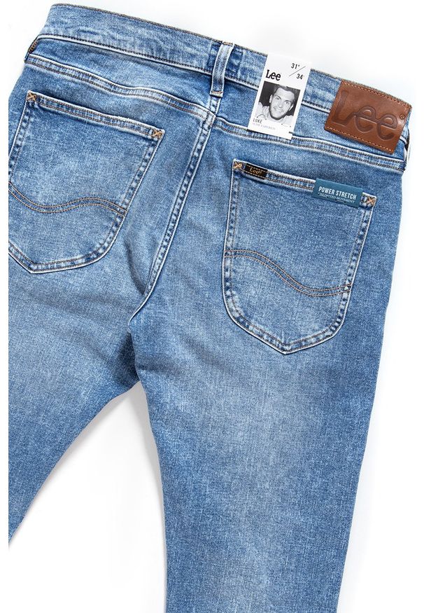 Lee - LEE LUKE MĘSKIE SPODNIE JEANSOWE JEANSY DŻINSY URBAN MID L719ROUT 112119409