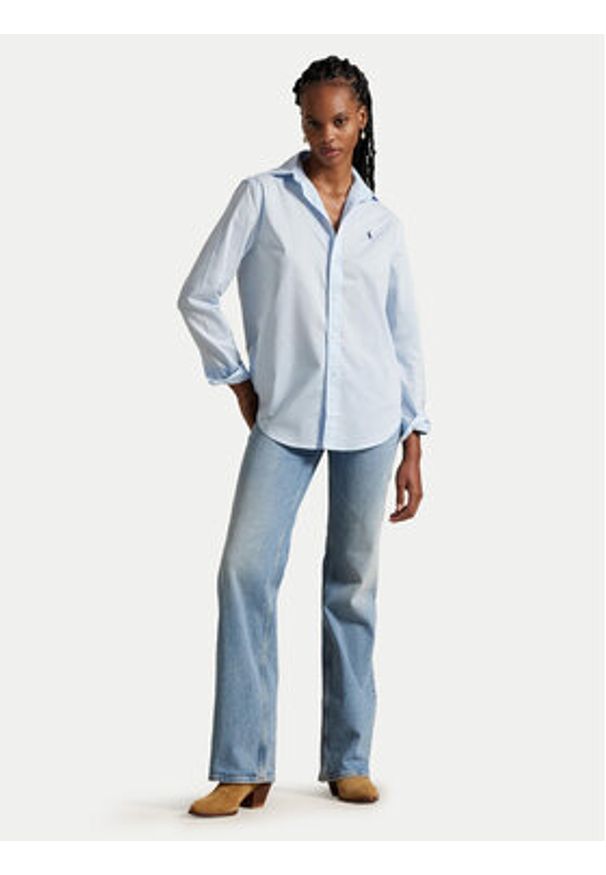 Polo Ralph Lauren Koszula 211A92177003 Niebieski Classic Fit. Typ kołnierza: polo. Kolor: niebieski. Materiał: bawełna