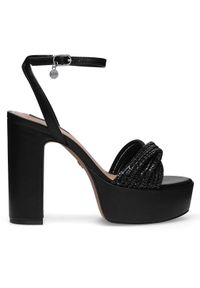 Nine West Sandały WFA2736-1 Czarny. Kolor: czarny. Materiał: syntetyk