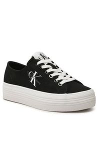 Calvin Klein Jeans Tenisówki Vulc Flatform Essential Mono YW0YW01030 Czarny. Kolor: czarny. Materiał: materiał #5