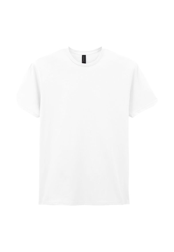 GILDAN - Koszulka Unisex Dla Dorosłych Soft Touch. Kolor: biały. Sport: turystyka piesza