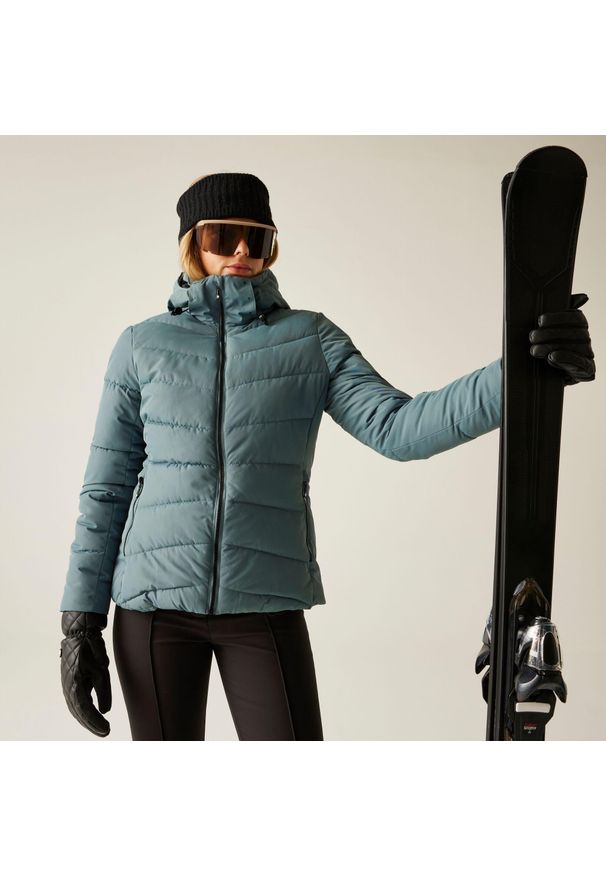 DARE 2B - Kurtka narciarska damska z membraną Glacier Dare 2b. Kolor: szary. Materiał: tkanina, puch. Sezon: zima. Sport: narciarstwo