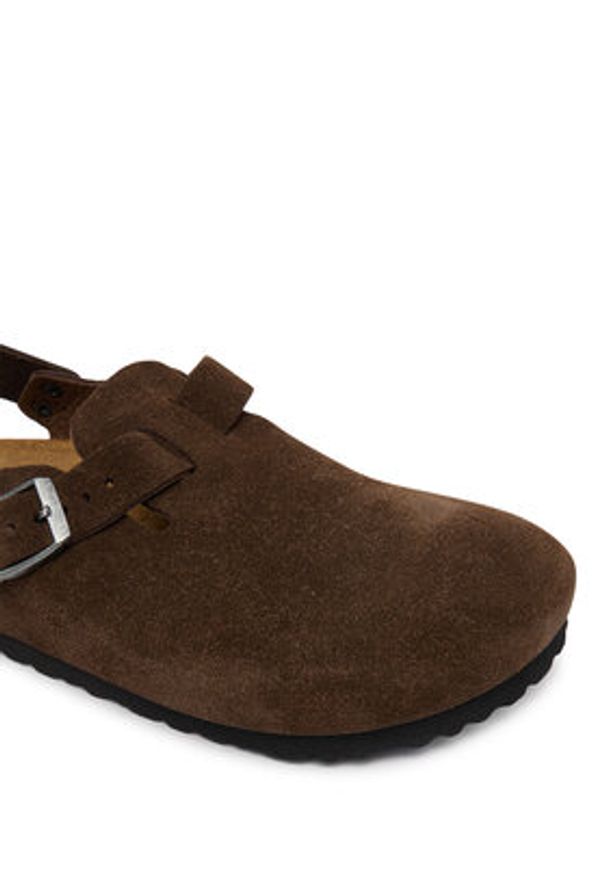 Birkenstock Sandały Tokio 1032025 Brązowy. Kolor: brązowy. Materiał: skóra, zamsz