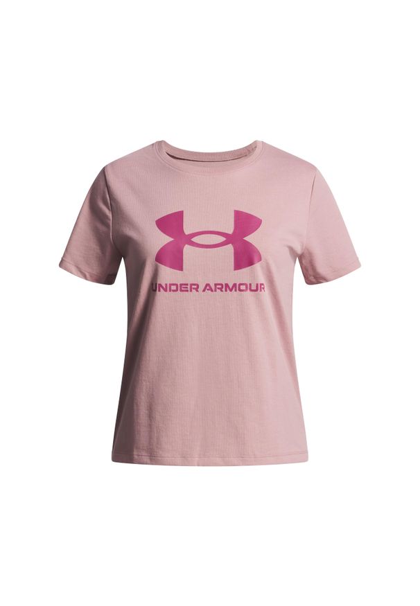Koszulka dla dzieci Under Armour Big Logo. Kolor: różowy. Sport: joga i pilates, fitness