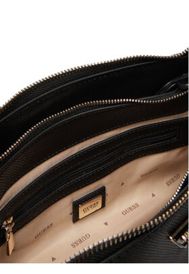 Guess Torebka Noelle II HWZG96 72120 Czarny. Kolor: czarny. Materiał: skórzane