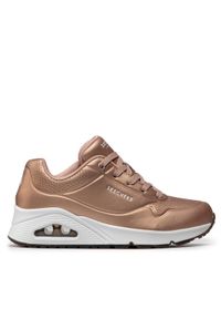 skechers - Skechers Sneakersy Rose Bold 73691/RSGD Różowy. Kolor: różowy. Materiał: skóra