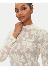 Morgan Bluzka 251-TEVORA Écru Slim Fit. Materiał: syntetyk