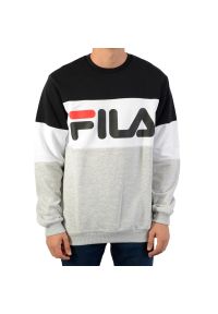 Fila - Bluza Straight Blocked Crew Rozmiar S Czarny - 681255-I85. Kolor: wielokolorowy. Materiał: tkanina, bawełna #1