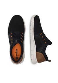 Rieker Sneakersy B7796-00 Czarny. Kolor: czarny. Materiał: materiał