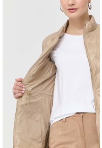 Patrizia Pepe kurtka puchowa damska kolor beżowy przejściowa. Kolor: beżowy. Materiał: puch #4