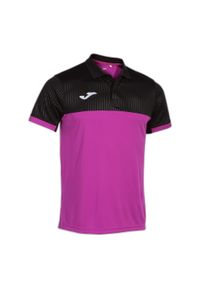 Koszulka polo dla dzieci Joma Montreal. Typ kołnierza: polo. Kolor: wielokolorowy, różowy, czarny. Materiał: mesh. Sport: tenis