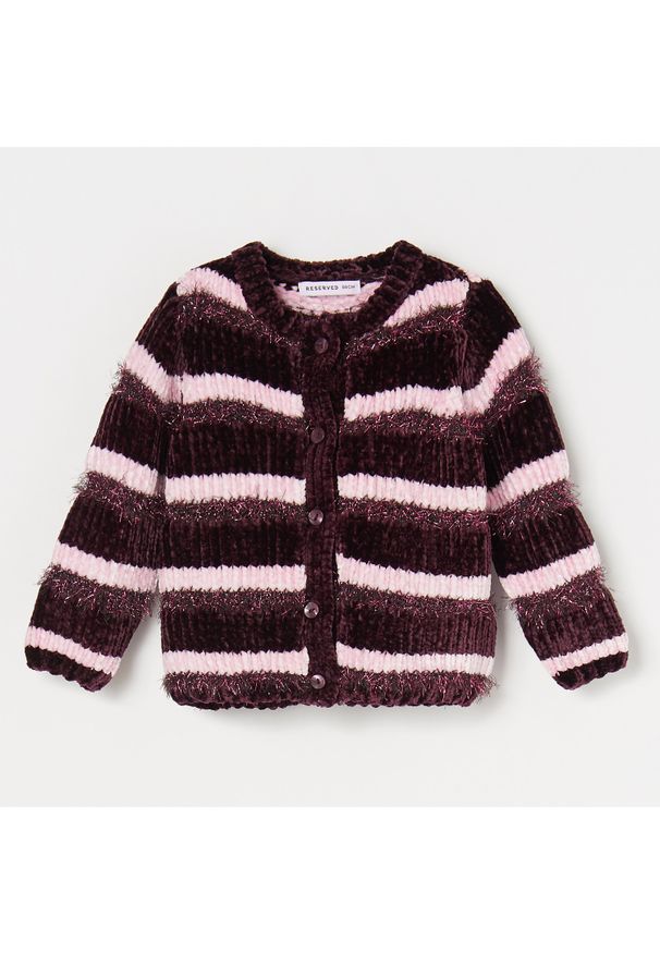 Reserved - Szenilowy sweter - Fioletowy. Kolor: fioletowy