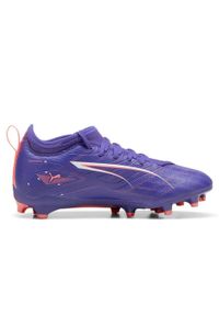 Buty piłkarskie dla dzieci Puma Ultra 5 Match FG/AG. Kolor: pomarańczowy, niebieski, wielokolorowy. Sport: piłka nożna
