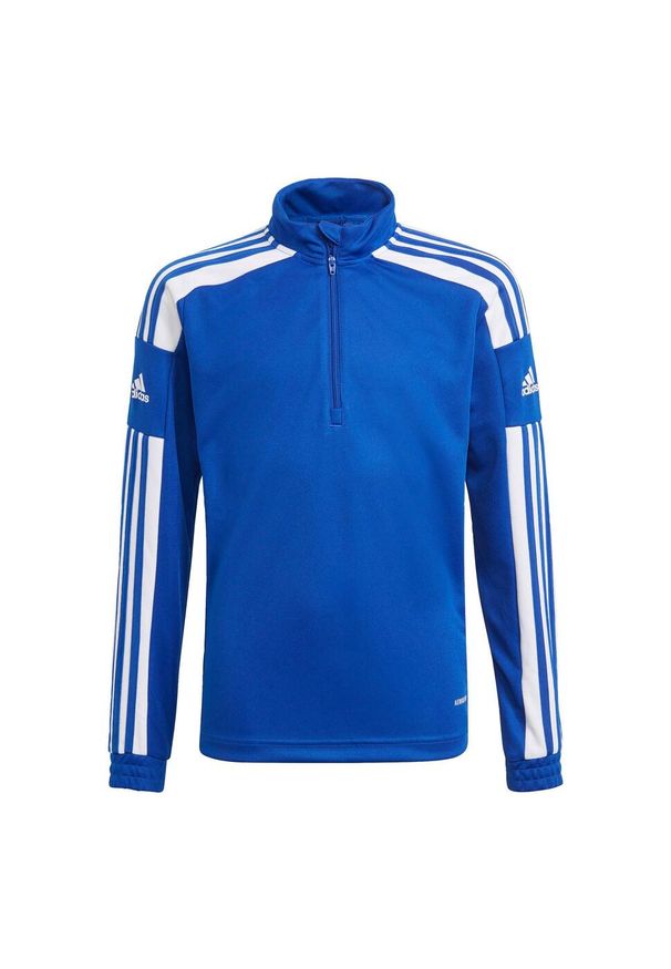 Adidas - Bluza adidas Squadra 21 Jr. Kolor: wielokolorowy, niebieski, biały. Sport: piłka nożna