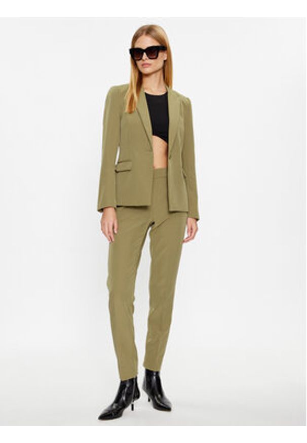Bruuns Bazaar Spodnie materiałowe Rubysus BBW3165 Zielony Slim Fit. Kolor: zielony. Materiał: syntetyk
