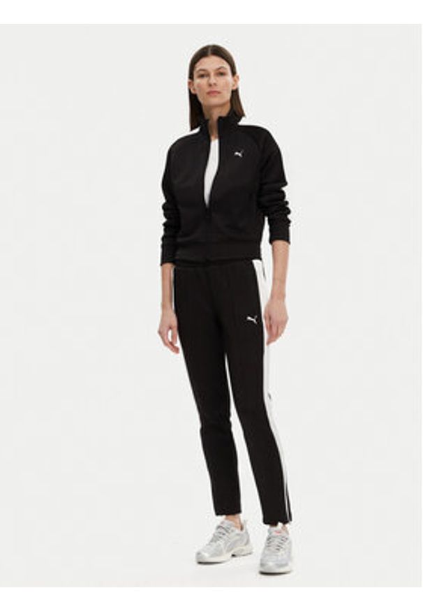 Puma Spodnie dresowe T7 Always On 629798 Czarny Slim Fit. Kolor: czarny. Materiał: bawełna