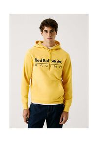 Pepe Jeans Bluza Red Bull Racing Team Logo RM580016 Żółty Regular Fit. Kolor: żółty. Materiał: bawełna #6