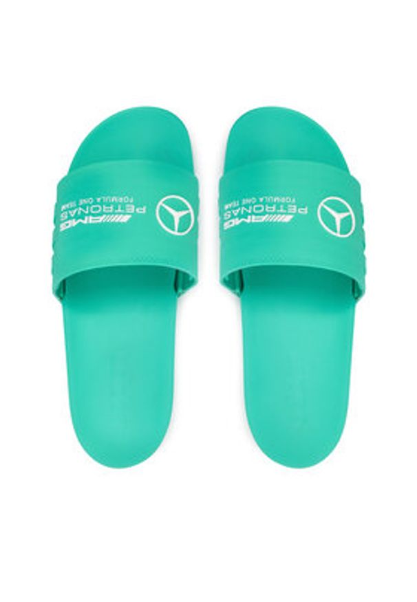 Adidas - adidas Klapki Mercedes - AMG Petronas Formula One Team adilette JR1071 Turkusowy. Kolor: turkusowy