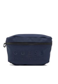 Guess Saszetka HMSOWR P5292 Granatowy. Kolor: niebieski. Materiał: skóra #1