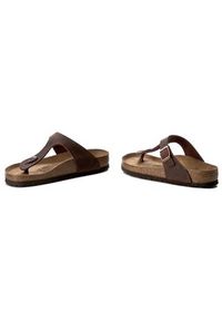 Birkenstock Japonki Gizeh 0743831 Brązowy. Kolor: brązowy. Materiał: skóra, nubuk #4
