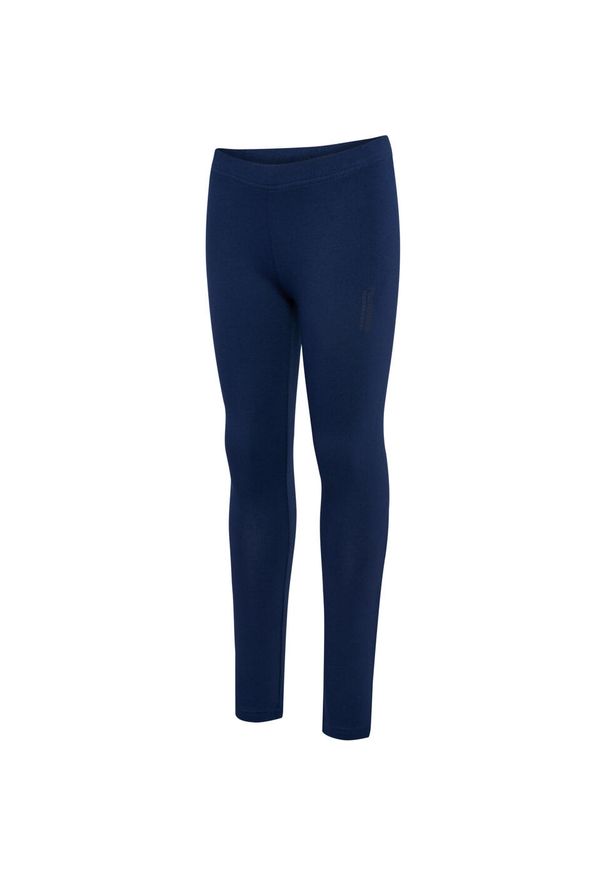 Legginsy dziecięce Hummel Base. Okazja: na uczelnię. Kolor: niebieski. Materiał: tkanina. Styl: sportowy