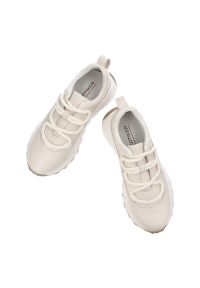 Białe Sneakersy Artiker Modne Sportowe Obuwie Damskie. Kolor: biały. Materiał: materiał #3