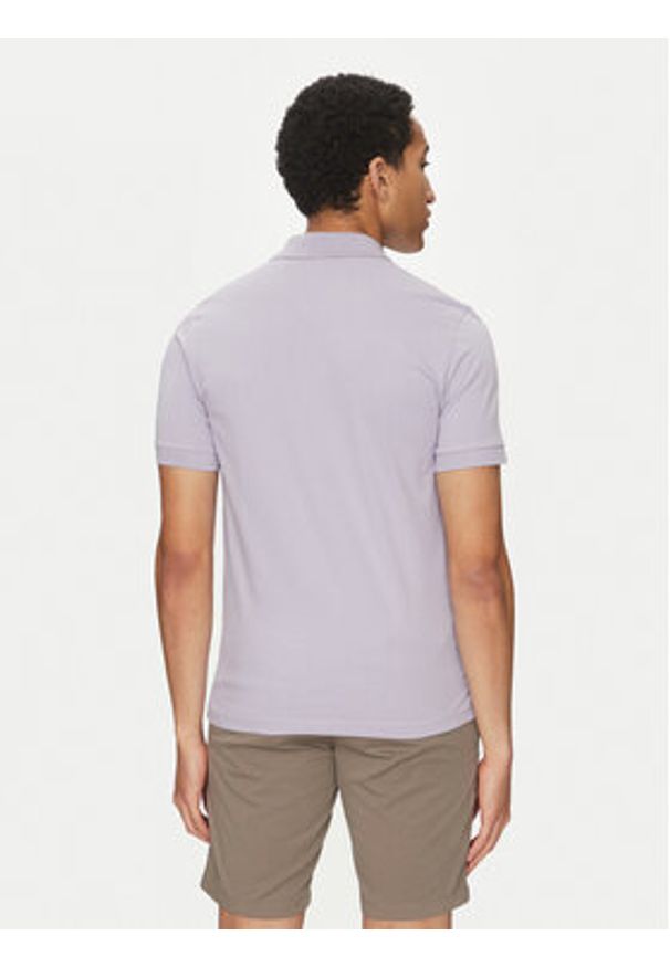 BOSS Polo Passenger 50507803 Fioletowy Slim Fit. Typ kołnierza: polo. Kolor: fioletowy. Materiał: bawełna