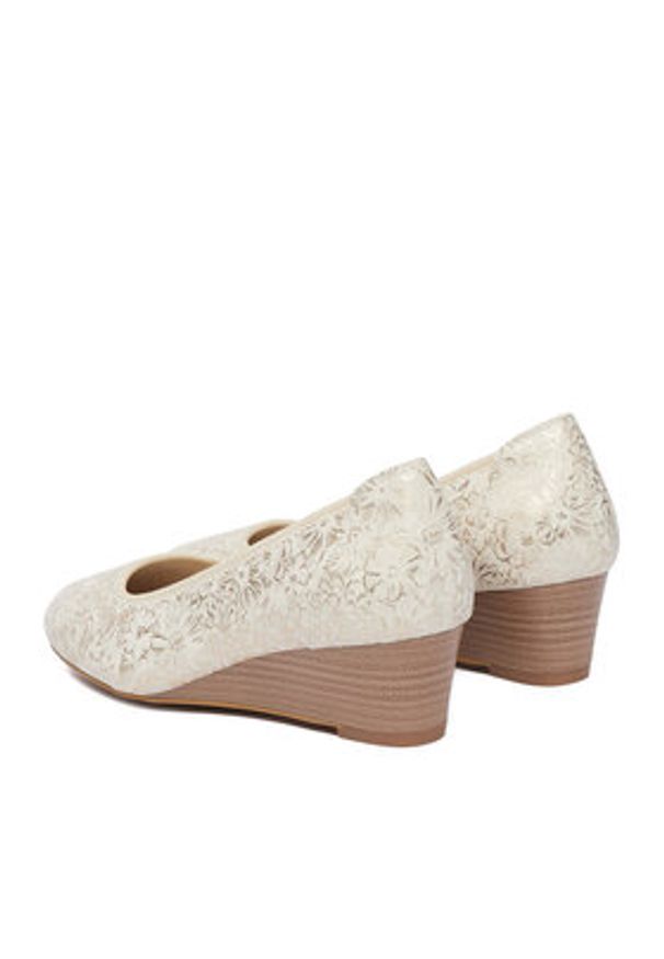 Go Soft Czółenka CEO-HY7760-1 Écru. Kolor: kremowy. Materiał: skóra