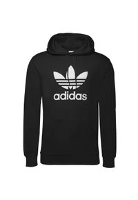 Bluza sportowa męska Adidas Adicolor Classics Trefoil Hoodie. Kolor: czarny. Materiał: bawełna. Styl: sportowy #1