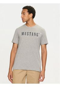 Mustang T-Shirt Austin 1014695 Szary Regular Fit. Kolor: szary. Materiał: bawełna #1