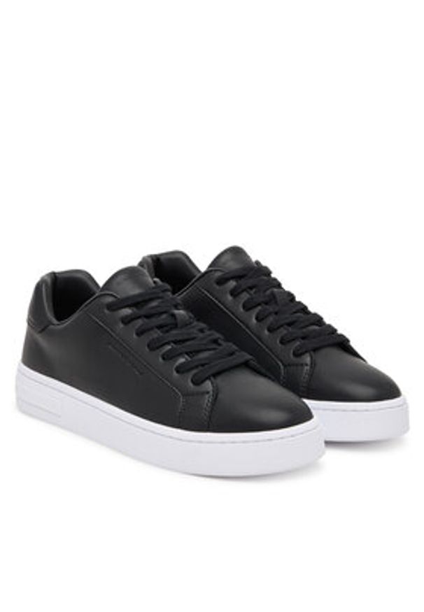 Armani Exchange Sneakersy XW000295 AF11912 UC001 Czarny. Kolor: czarny. Materiał: skóra