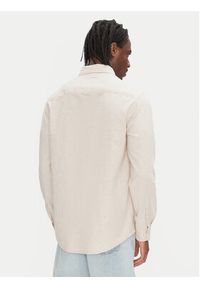 Tommy Jeans Koszula DM0DM20875 Beżowy Regular Fit. Kolor: beżowy. Materiał: bawełna #5