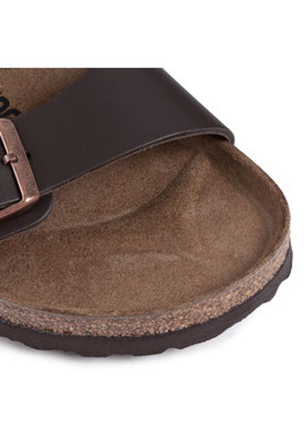 Birkenstock Sandały Milano Bs 0034101 Brązowy. Kolor: brązowy. Materiał: skóra
