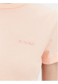 Pinko - PINKO T-Shirt Start 101752 Różowy Regular Fit. Kolor: różowy. Materiał: bawełna