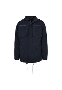 BUILD YOUR BRAND - Męska Kurtka M65 Giant Padded Jacket. Kolor: niebieski