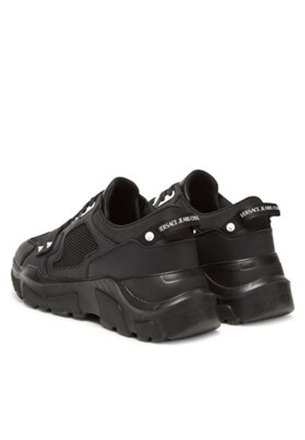 Versace Jeans Couture Sneakersy 78YA3SC4 Czarny. Kolor: czarny. Materiał: skóra