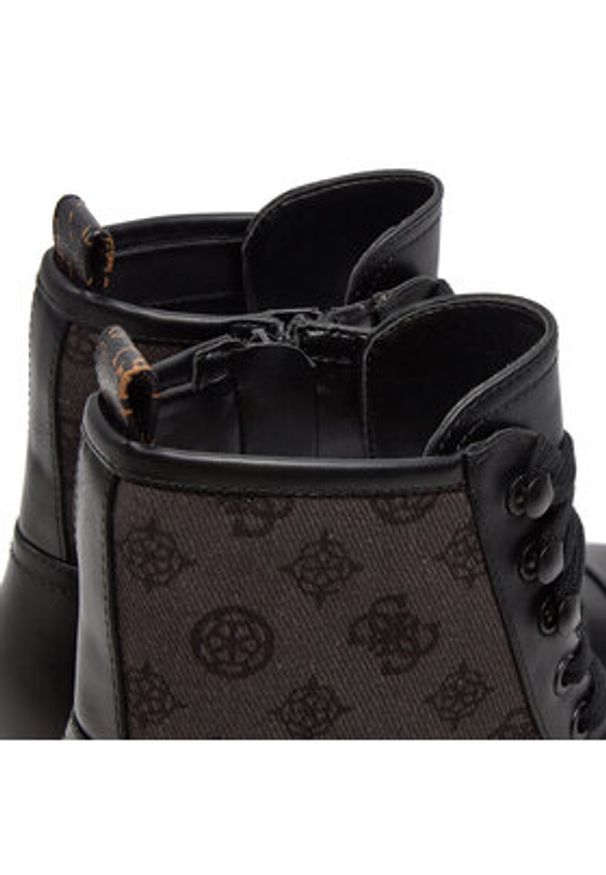 Guess Trzewiki Vaina2 FLTSL2 FAL10 Czarny. Kolor: czarny. Materiał: skóra