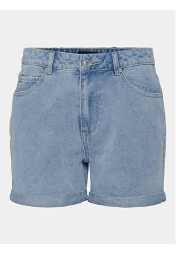 Vero Moda Szorty jeansowe Zuri 10279493 Niebieski Regular Fit. Kolor: niebieski. Materiał: jeans, bawełna
