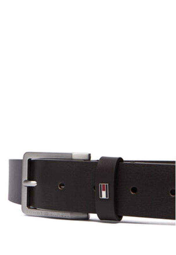 TOMMY HILFIGER - Tommy Hilfiger Pasek Męski Olivier 3.5 Ext AM0AM13755 Brązowy. Kolor: brązowy. Materiał: skóra