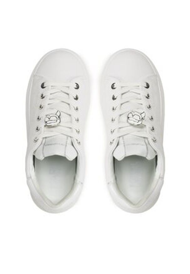 Karl Lagerfeld - KARL LAGERFELD Sneakersy KL62523F Biały. Kolor: biały. Materiał: skóra
