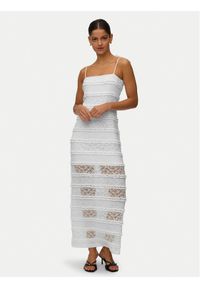 Vero Moda Sukienka wieczorowa Lucia 10348443 Kremowy Regular Fit. Kolor: kremowy. Materiał: syntetyk. Styl: wizytowy #1